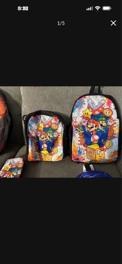 New Mario three-piece backpack set