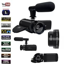 Digital Camera 1080P Video 16X ZOOM 24MP DV Camcorder Recorder With Mic Youtube