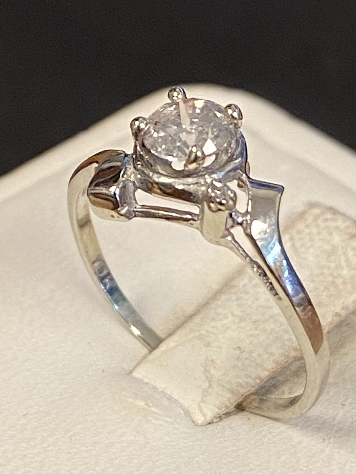 White Gold Diamond Engagement Ring