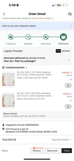 Arch Set Up With Cover 