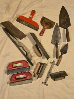 Concrete finishing tools and  Brick masonry tools