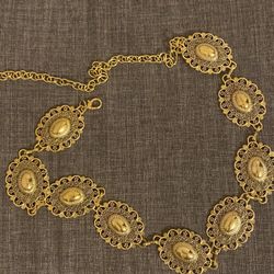 Adjustable Gold Chain Belt 
