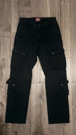 MatchStick Cargo Jeans Black