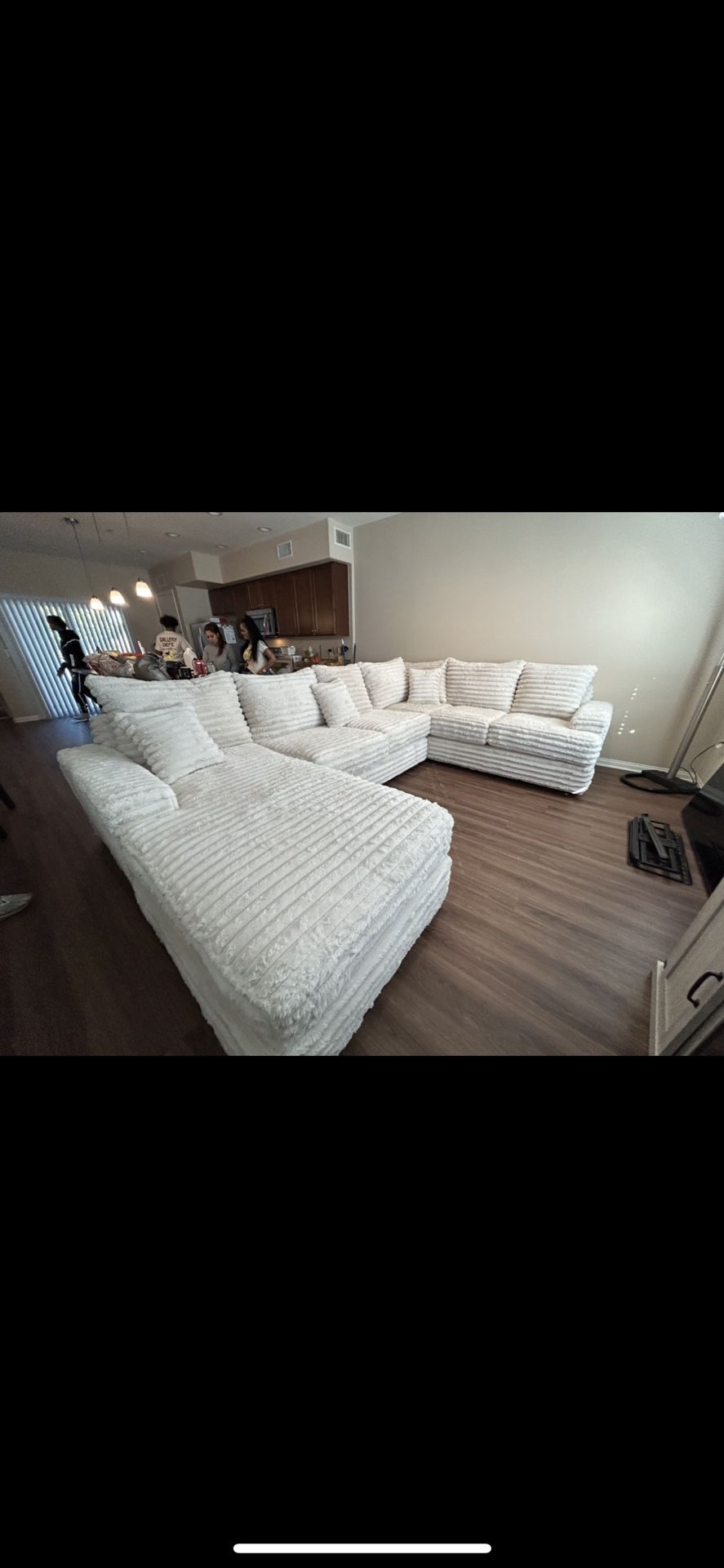 Brand New Comfy Plush Corduroy Sectional Set