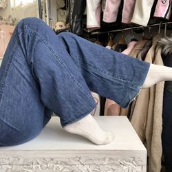 Vintage Denim Flare Jeans