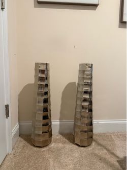 Silver floor vase (Set)