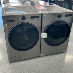New Scratch And Dent LG Front Load Washer And Gas Dryer. 1 Year Warranty 