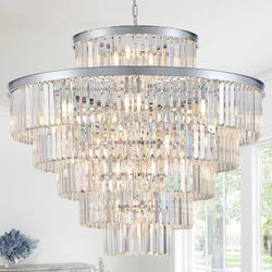 Large Crystal Chandelier