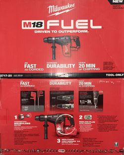 Milwaukee M18 Fuel 1-9/16” SDS MAX Rotary Hammer Drill. Tool Only. Model #2717-20