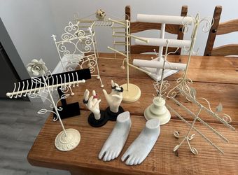 Large Assortment Of Jewelry Displays