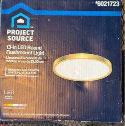 13" LED Flush Mount Light  • Brushed Gold (#(contact info removed))