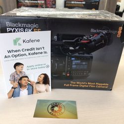 Blackmagic Pyxis 6K EF Full Frame Digital Film Camera For Limited Time Only At Downey Camera