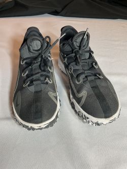 NIKE FUTURE SOCCER FIELD TURF CLEATS YOUTH 4.5Y, BLACK, WHITE, DK SMOKE GRAY