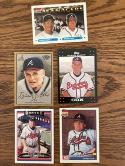 Atlanta Braves manager, Bobby Cox, five card lot
