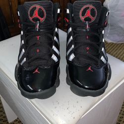 Jordan 6 Rings Black And Red Brand New Worn Twice 