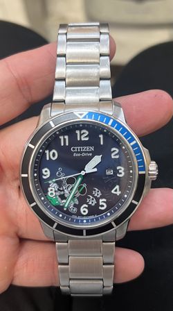 Disney by citizen Mickey Mouse Water Sport Stainless Steel Bracelet Watch 46mm Mickey Mouse