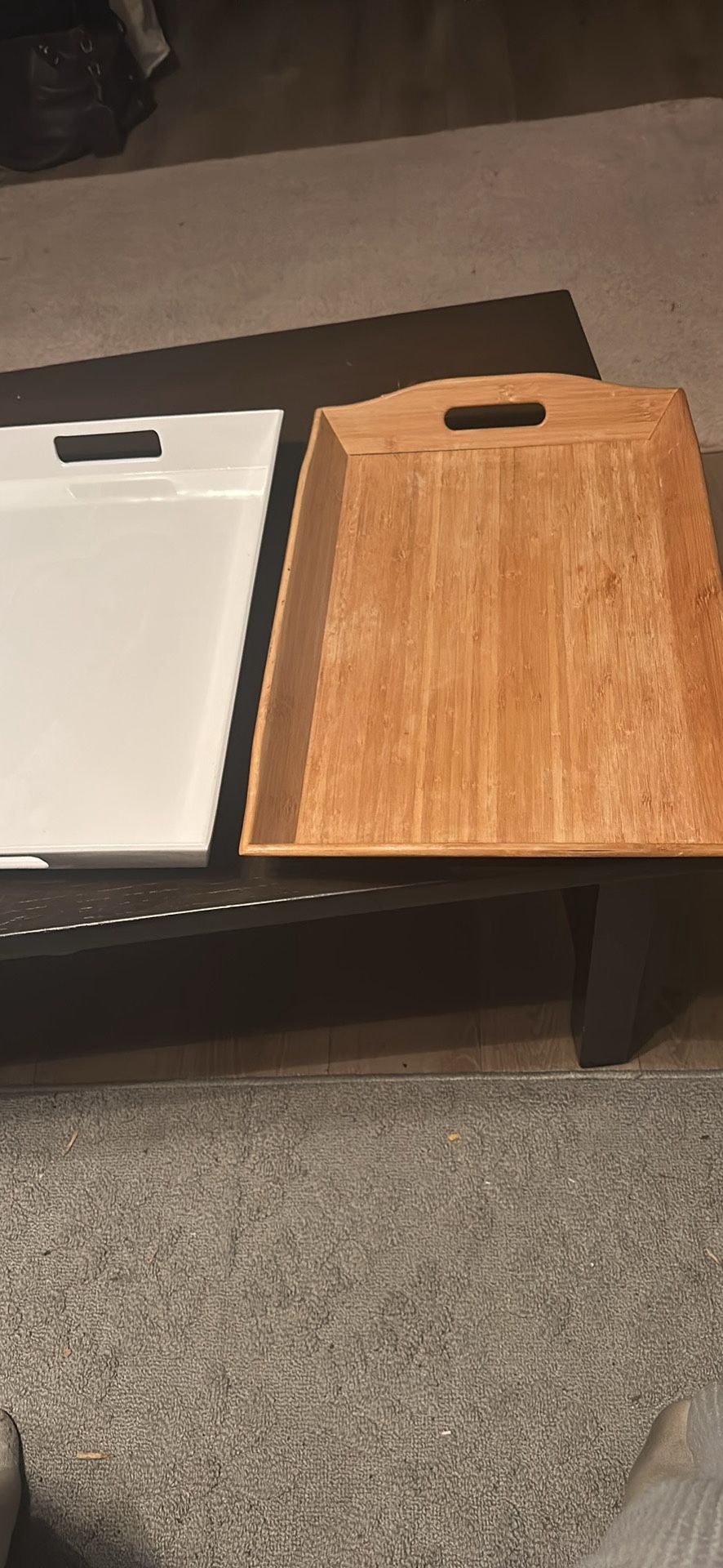 Trays Like New One Is Wood Both For $15