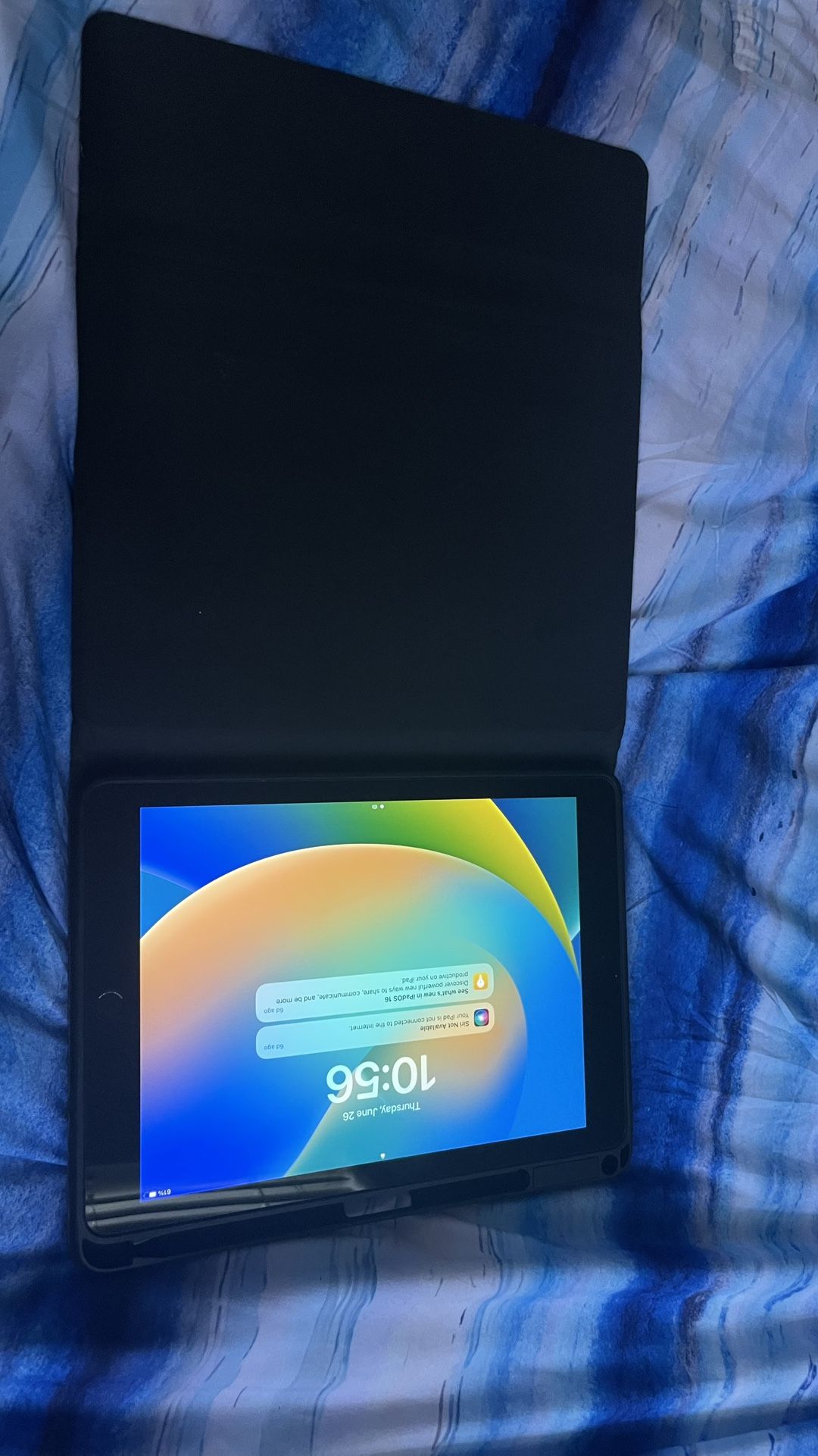 iPad 5th Gen 32GB Wi-Fi Black with Case – $110