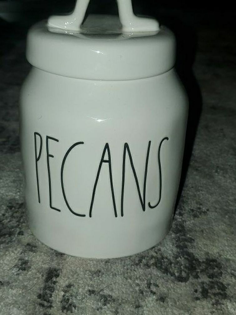 RAE DUNN PECANS JAR