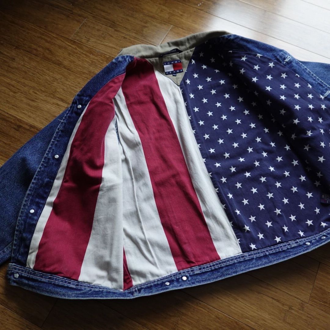 Vintage tommy hilfiger Jean Jacket men M