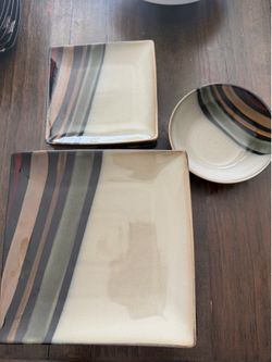 Sango large and small plates and 1 bowl