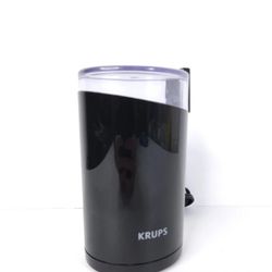 Krups Fast One Touch Electric Coffee Bean Mill Grinder 200W Type F203 Black, Like New, Firm  $15