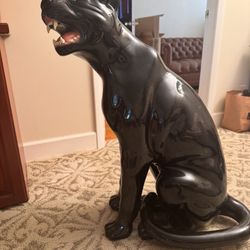 Black Ceramic Panther