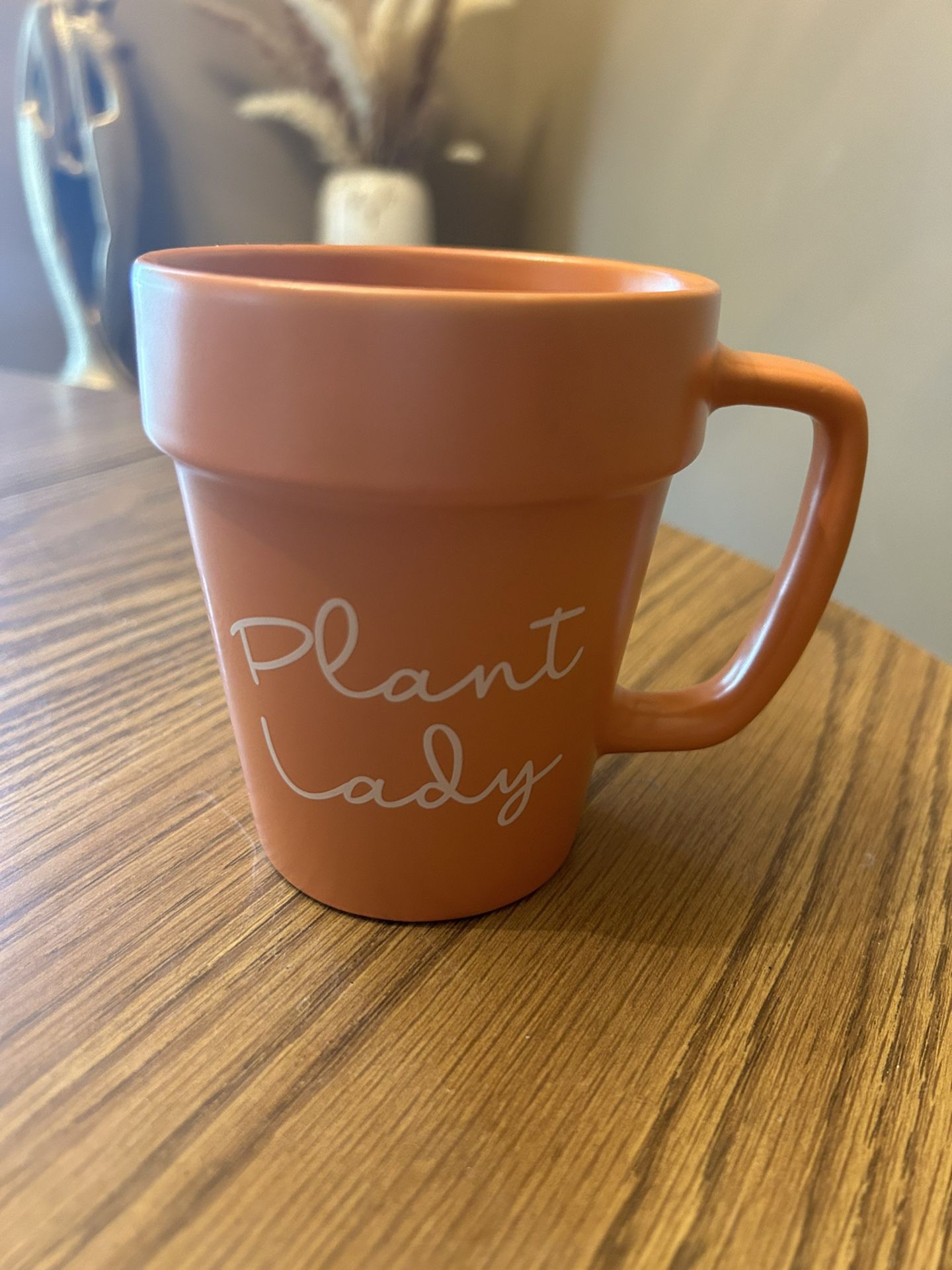 Plant lady coffee mug - flower pot shape