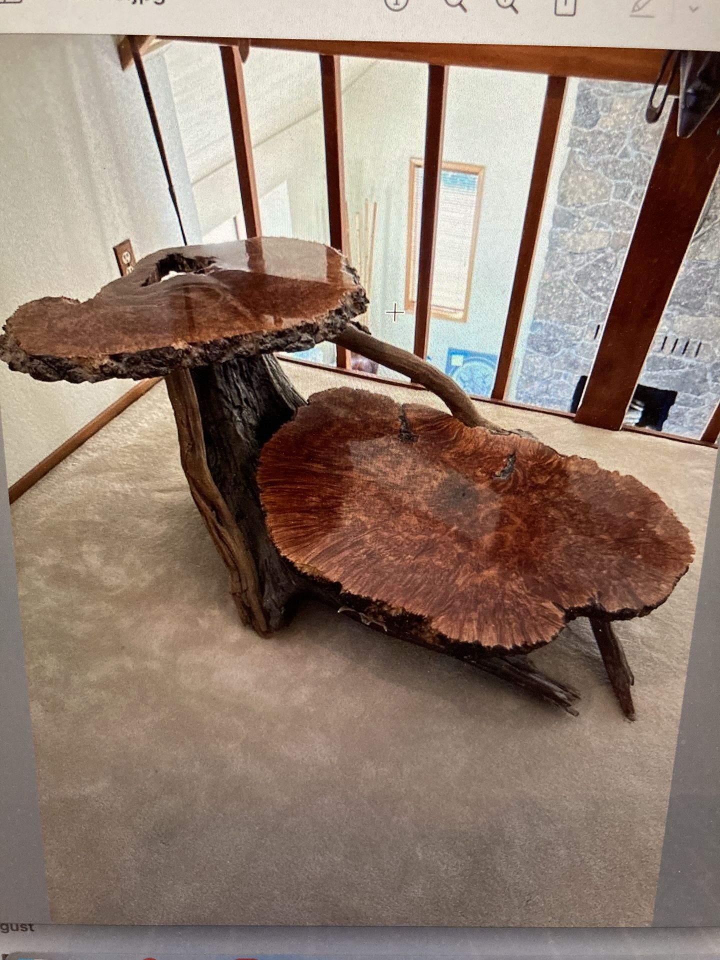 Burl Live Edge Table