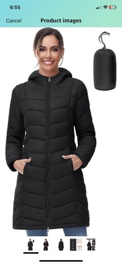 Women’s Lightweight Down Puffer Coat Witch Packing Bag