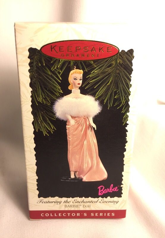 Collectible 1996 Hallmark Collector’s Series Handcrafted Enchanted Evening Barbie Ornament