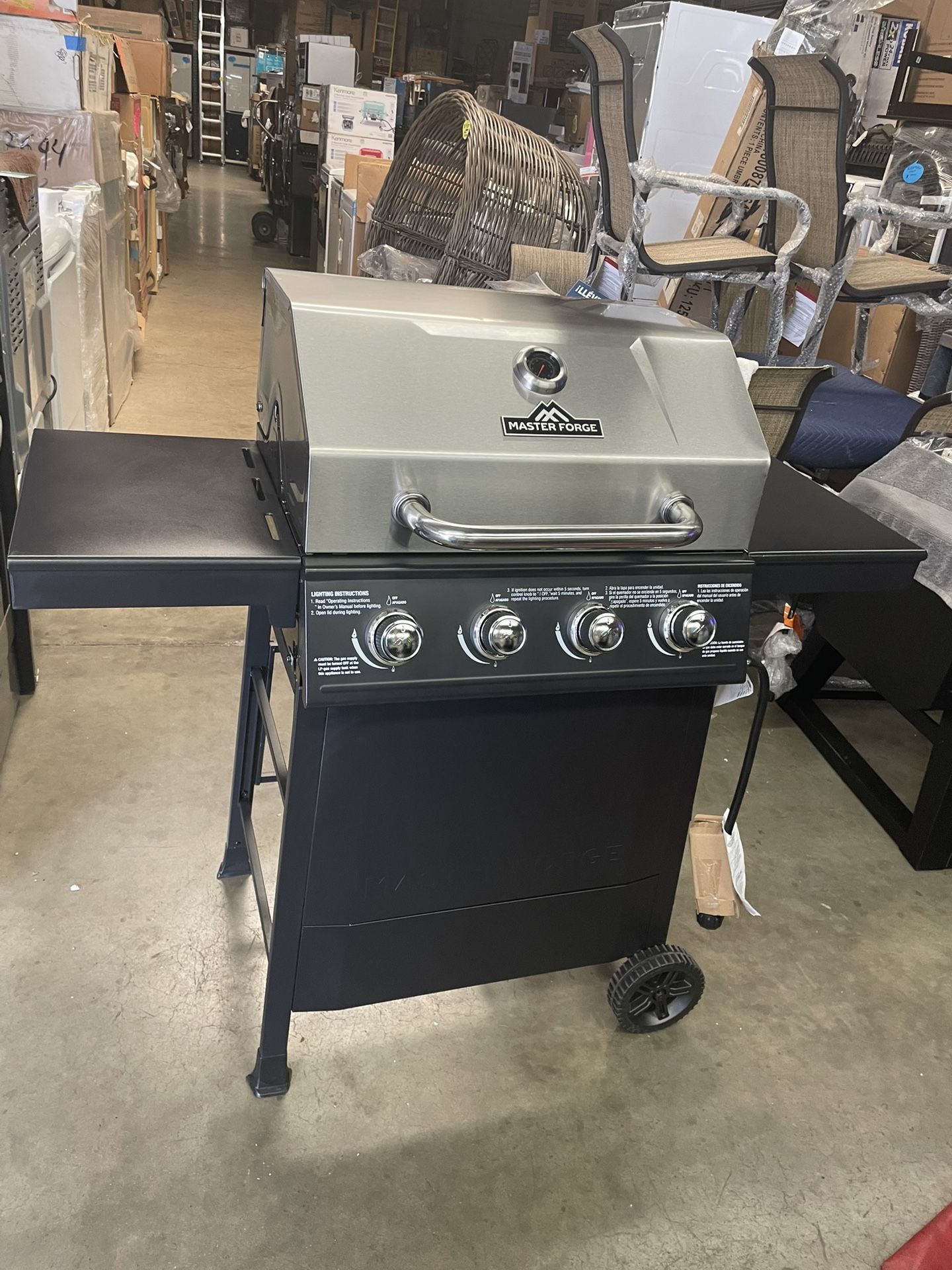 Bbq Grill Gas Prooane 4 Burner