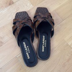 Ysl Flat Sandals  Size 6