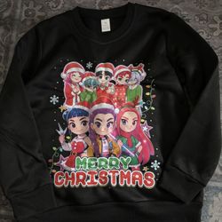 KPop Demon Hunters Christmas Crewneck Sweatshirt For Kids - Sizes 6 & 8