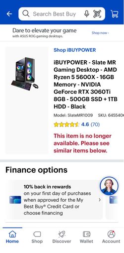 iBUYPOWER SlateMR Gaming PC – RTX 3060 Ti, Ryzen 5 5600X, 16GB RAM, 1.5TB