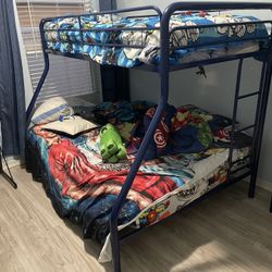 Metal Frame Bunk Bed (mattress Not Included) 