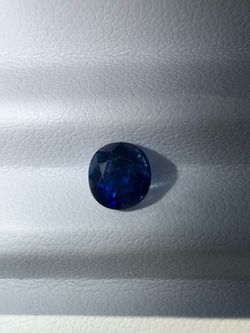 1.51 Oval Cut Natural Blue Sapphire AIGS Certified