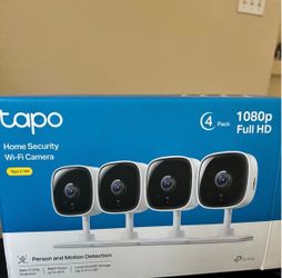 4 indoor security cameras plug in brand new