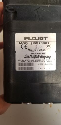 Flojet co2 or dry compressed air operated mod:H80E0000