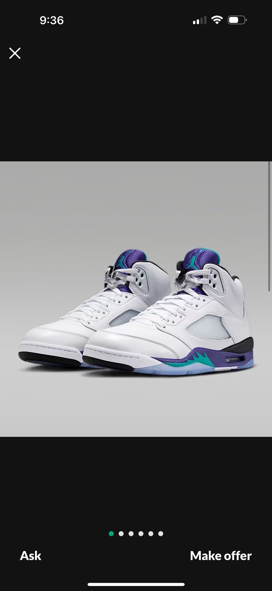 Jordan 5 Grape 🍇