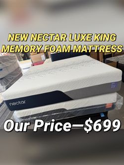 NEW NECTAR LUXE KING MEMORY FOAM MATTRESS