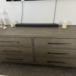 Restoration hardware French, contemporary dresser, and two nightstands