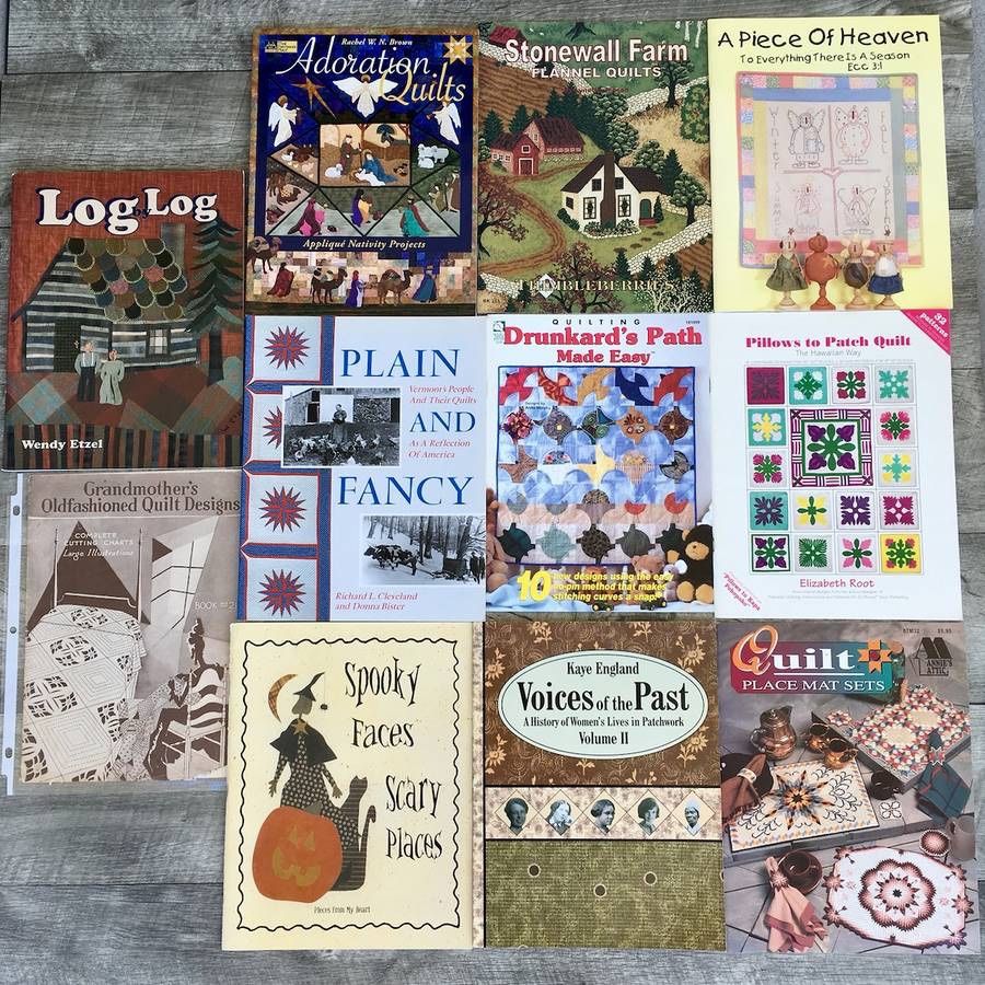 Lot of 11 Quilting Books and Booklets