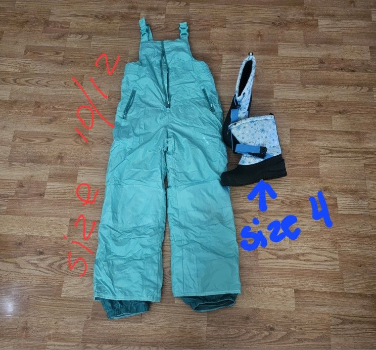 Snow suit and boots
