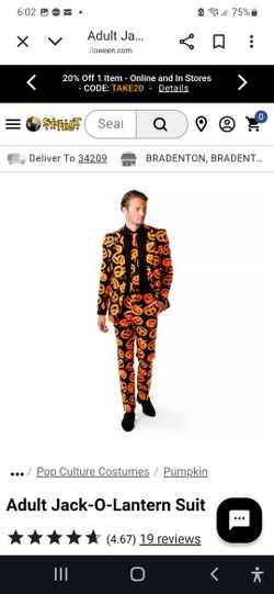 Pumpkin Halloween Suit