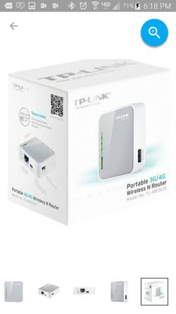 TP-LINK PORTABLE 3G/4G WIRELESS N ROUTER TL-MR3020