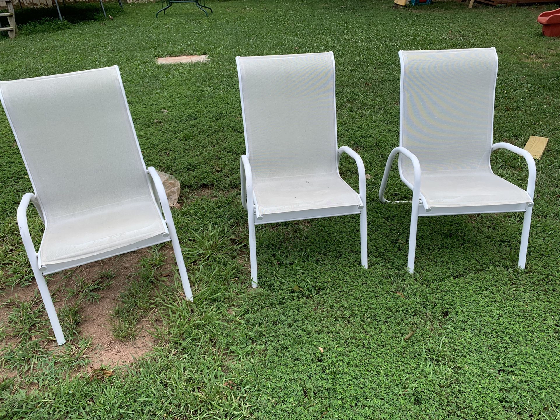 3 outdoor chairs