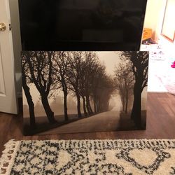 The Road Less Traveled Tree Wall Art Canvas