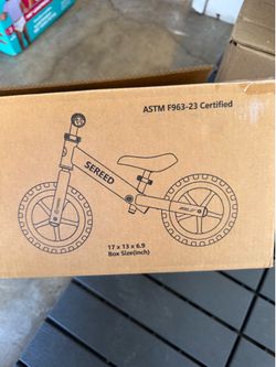 SEREED Toddler Balance Bike.