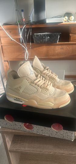 Off White x Air Jordan 4 Sail size 8.5 men’s